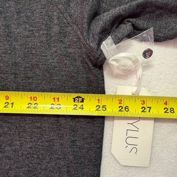 Stylus Men's Long Sleeve Stretch Buttons Casual French Indigo Shirt Size XXL NWT - Picture 10 of 11